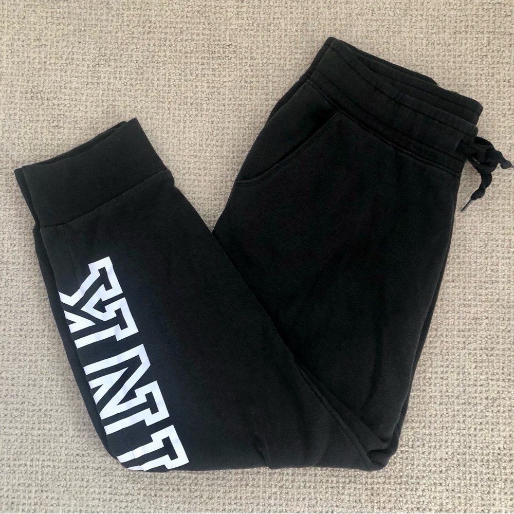 VS PINK Black Large Sweatpants